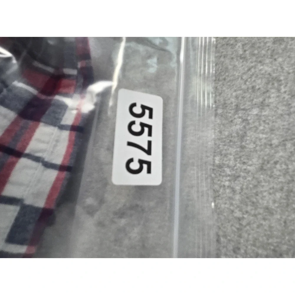 RALPH LAUREN Boys XL 18-20 Button Up SHIRT Short Sleeve RED White Blue PLAID